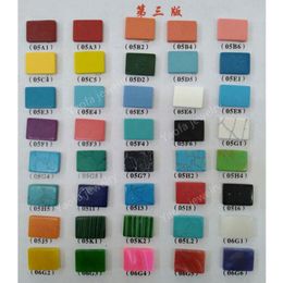 Beads Synthetic gems supplier Artificial Resin turqu stone color cards lab created turqu gems color charts card for your reference