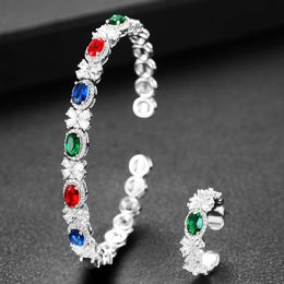 Sets GODKI luxury Unique African Bracelet Bangle Ring Sets For Women Wedding Cubic Zircon Crystal CZ Dubai Bridal Jewellery Sets