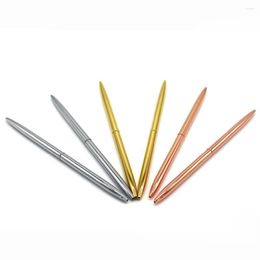 Metal Luxury Rose Gold Ballpoint Pen Portable Ball Point Pens For Student Writing Stationery Gift Office School Supplies