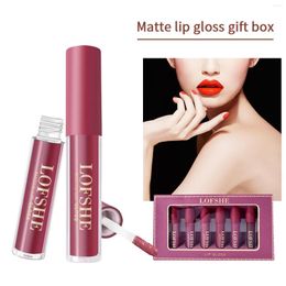 Lip Gloss 6 Pieces Liquid Lipstick Velvet Matte Lipgloss Combo Glaze With Lightweight Texture Natural Moisturising Waterproof