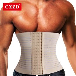 Waist Tummy Shaper Men Slimming Body Shaper Waist Trainer Trimmer Belt Corset For Abdomen Belly Shapers Tummy Control Fitness Compression Shapewear 230519