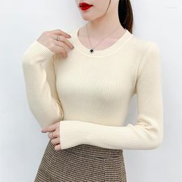 Women's Sweaters Woman Pullover Low Collar Short Autumn Winter Tight Round Neck Slim Fit Inner Wear Turtleneck Femme Chandails