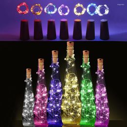 Strings Halloween Decoration Bar Bottle Lights Cork Light 1m / 2m DIY LED Birthday Party Wine