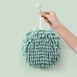 Chenille Hand Towel Ball Microfiber Super Soft Quick-drying Wipe Cloth for Home Bathroom Kitchen Thickened Velvet Sponge Towels