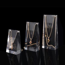 Boxes New Style Earrings Necklace Pendant Solid Acrylic Clear Chain Jewellery Display Stand Storage Racks Organiser Holder Showcase