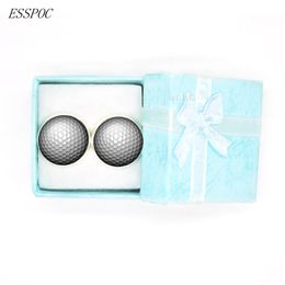 Golf Ball Art Picture Alloy Cufflinks Men Cuff Links Accessories for Men and Women Jewelry