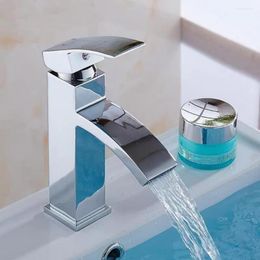 Kitchen Faucets 1PC Waterfall Cold And Faucet Wide Nozzle Mirror Treatment Square Elbow Lower Basin Upper