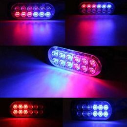 Car 1 Pair 12v 36w 6500k Led Lights for Car Strobe Warning Light Grill Flashing Breakdown Emergency Light Truck Trailer Beacon Lamp