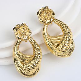 Huggie Hoop Earrings Women Irregular Bohemian Vintage Earrings African Dubai India Drop Earrings Bride Fashion Jewellery Accessories