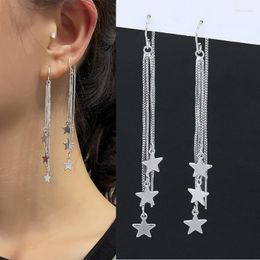 Dangle Earrings Five-pointed Star For Women Super Fairy Tassel Long Ear Line Earring Luxury Jewerly