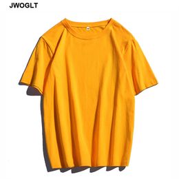 Men's T-Shirts Summer 100% Cotton Soft Mens T Shirts Casual Short Sleeve O-Neck Regular Fit Black White Yellow Basic Tops Tees M-4XL 230519