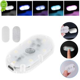 New Car Interior 5v led Lighting Finger Touch Sensor Reading Lamp LED Lights USB Charge 6 Bulbs Mini Car Door Light Car accessori