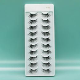 False Eyelashes Pairs Half 10-20mm Natural Crisscross Messy Fake Lashes Handmade Fluffy Makeup Tools Reusable Lash ExtensionFalse