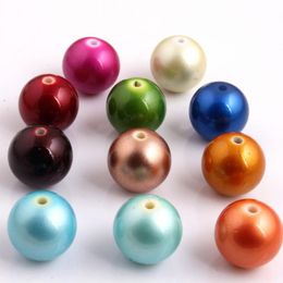 Crystal OYKZA AAA Quality Acrylic Dull Imitation Pearl Beads for Chunky Bubble Kids Necklace Jewellery Supply 20mm