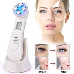 Face Care Devices EMS RF Radiofrequency Lifting Machine Face Spa Massager 5 in 1 Beauty Devices LED Pon Skin Rejuvenation Mesotherapy 230519