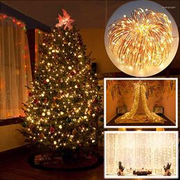 Christmas Decorations 2m/5m LED String Lights Tree 2023 Year Party Decoration For Home Ornaments Xmas Little Trees Pines Village
