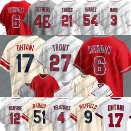 Mike Trout Shohei Ohtani Baseball Jerseys Angels Anthony Rendon Reid Detmers Matt Thaiss Jose Suarez Andrew Velazquez Aaron Loup