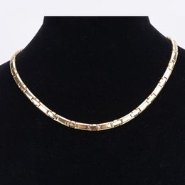 Necklaces 1 PCS 99.9999% Full High Pure Germanium Necklace For Women and Men Bio Energy Rose Gold Colour Titanium Fashion Necklaces
