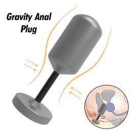 Adult Toys S/M/L Anal Plug Built-in Gravity Ball Wearable Butt Plug Prostate Massage Anus Expander Sex Toy For Women Men Beginner Adult Toy 230519