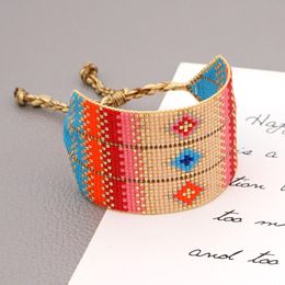 Bangle Go2boho Wrap Bracelet For Women Evil Eye Pulsera Boho Ethnic Native America Jewelry Handmade Jewellery Miyuki Bead Bracelets