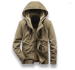 Men's Jackets Oversized Cashmere Fleece For Men Jacket Winter Coat Zipper Hat Clothing