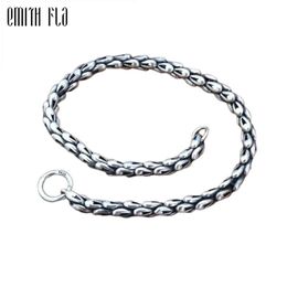 Bangle Emith Fla Authentic 925 Sterling Silver Chain Bracelet Fashion Jewellery for Women Charm Bracelets DIY Jewellery Making Accessories