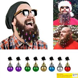 Christmas Beard Hanging Ornaments Santa Claus Decor Santa Claus Beard Bell Clip Christmas tree decorations Hair clip 1011