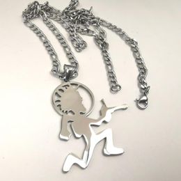 Chains Juggalo Hip HOP ICED Hatchet Man Runner Pendant Charms Stainless Steel Necklace 4mm 24 Inch ICP Jewellery