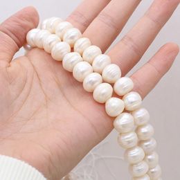 Crystal 1314mm Natural Freshwater Pearl Beads White Round Large Loose Perles For DIY Craft Bracelet Necklace Accessory Jewelry Making