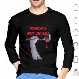 Men's Hoodies Punch's Not Dead! Long Sleeve Punch Party Drink Punk Hand Music Ladle Kitchen Spoon