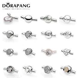 Other NEW 2018 100% 925 Sterling Silver Classic Basic DIY Bracelet Clip Buttun Chain Head Round Heart Shape Multiple Style Selection