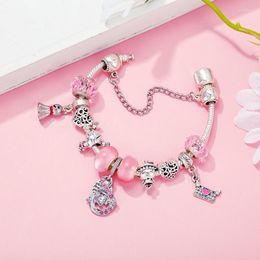 Charm Bracelets Children's Love For Mom Bracelet With Sunny Doll Pendant Fit Personality Jewelry Gift DIY Making Women