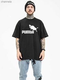 Men's T-Shirts Fashion Funny Cool Pumba Tee Cute T shirts Pumba Men Casual Short Sleeves Cotton Tops Summer Jersey Costume T-shirt Unisex