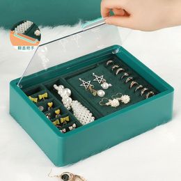 Jewellery Pouches Velvet Box Storage Organiser With Plastics Lid Ring Bracelet Necklace Watch Pendant Earring Tray Showcase