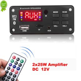 New Car Radio Bluetooth 5.0 MP3 Player Amplifier Module WMA Decoder Board USB TF FM Speaker Wireless Audio Receiver Remote Control