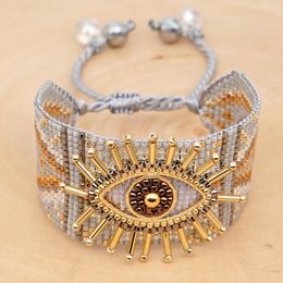 Bangle Go2boho Turkish Evil Eye Bracelet For Women Mexican Miyuki Bracelets Greek Eye Pulseras Mujer Moda 2021 Armband Handmade Jewellery