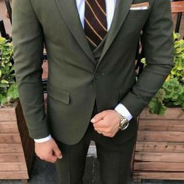 Men's Suits Men's Slim Fit Khaki Vest Wedding Stage Suit Jacket Festive For Men Clothing 2023