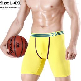 Men's Shorts Gym Compression Men Sports Boxers Red Blue Summer Yellow XXXL 4XL Lengthen Tights Under Base Wear Skinny Fitness Cotton