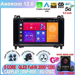 2K For Mercedes Benz B200 A B Class W169 W245 car Viano Vito W639 Sprinter W906 BT Radio 4G Android 12 GPS Head unit-5