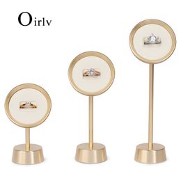 Boxes Oirlv Luxury Metal Necklace Display Stand with Microfiber Jewelry Organizer Rack for Earring Ring Pendant Customized