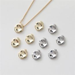 Other New style 30pcs/lot geometry irregular rounds shape copper floating locket charms diy Jewellery earring/necklace pendant accessory