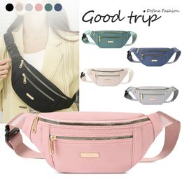 Waist Bags Women Waist Bag Fanny Pack Zipper Chest Bag Female Banana Bag Money Pouch Travel Shoulder Purse Belly Pocket Hip Bum Bag 230519