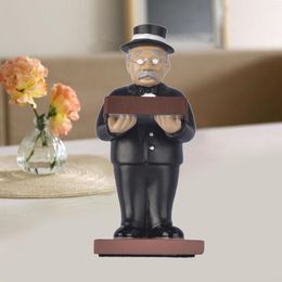 Jewelry Pouches Watch Display Stand Gift Ring Placement Table Tray Resin Old Man Decor Collection Durable For Shop Home