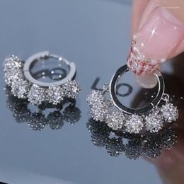 Hoop Earrings Vintage Shiny CZ Ball Drop For Women - Kora Style Party Jewellery Gifts 2023