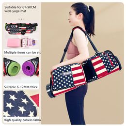 Designer bag yoga mat backpack 6-12mm thick available with unlimited mat size storage bag waterproof portable sports single shoulder bag open Pouch Sports yoga bags