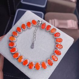 Bangle Gorgeous Colour Jewellery New Arrival Fire Opal Bracelet Full Studded Bracelet High Fire Colour Sunset Red For Women