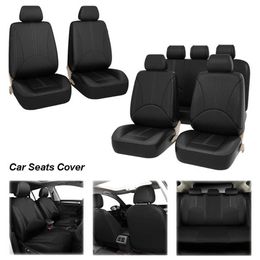 Cushions Universal PU Leather Set Automobile Protector Auto Interior Styling Car Seat Cover Accessorie AA230520