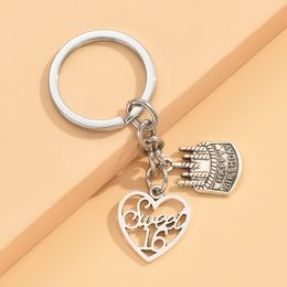 Heart Cake protection KeyChain, New Fashion Handmade Metal Keychain Party Gift Dropship Jewellery