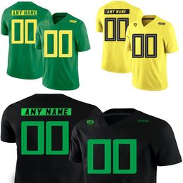 Custom Oregon Ducks jerseys customize men college green black yellow us flag fashion adult size american football wear stitched jersey