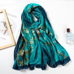 Women's Swimwear Style Spring And Summer China Good Silk Scarves Women Foulard Office Large Shawls Lady Fashion Print Beach HijabWomen's